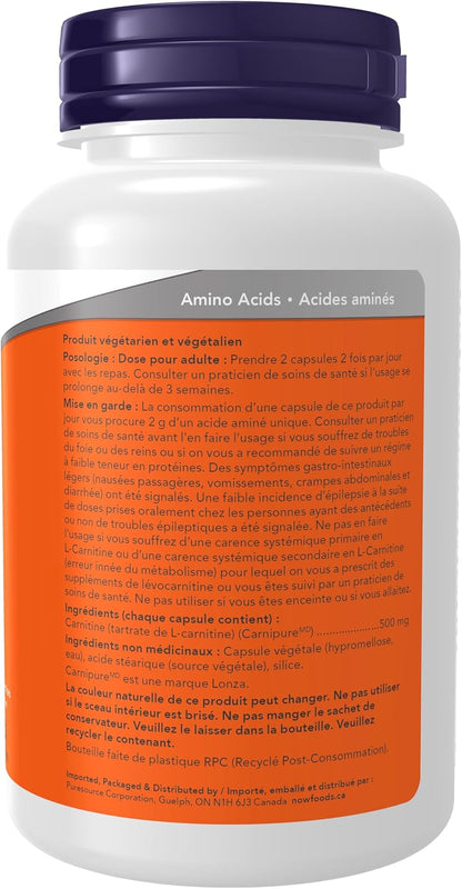 L-Carnitine 500mg - 180 V-Caps [amazon_upc] asin:B00CORN5JU