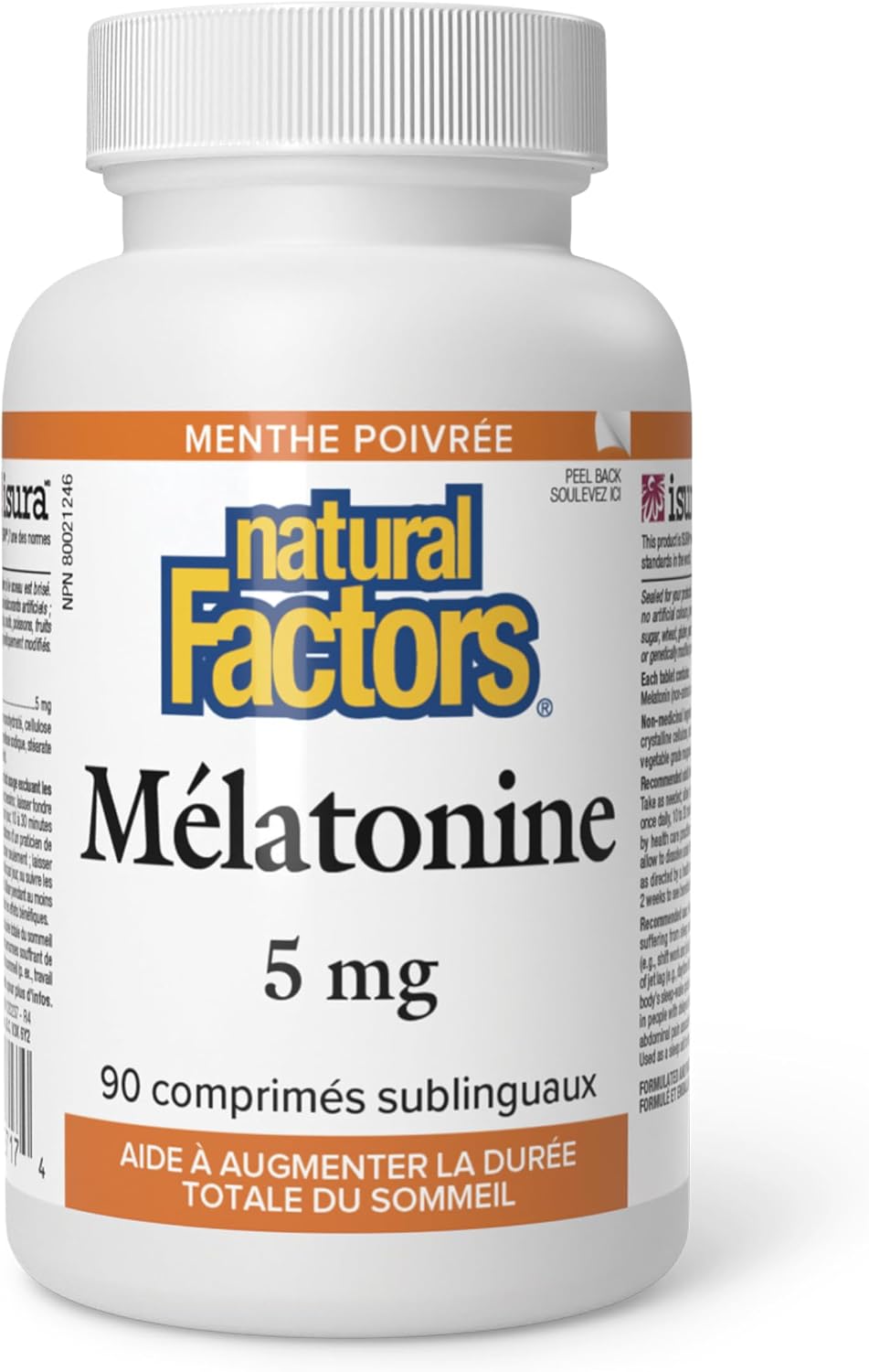 Melatonin 5mg (Peppermint) - 90 Sublingual Tabs [amazon_upc] asin:B08KT49QHZ