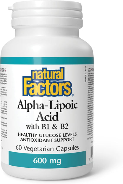 Alpha-Lipoic Acid 600mg With B-1 & B-2 - 60 V-Caps [amazon_upc] asin:B0DDVFWTB1
