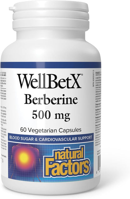 WellBetX Berberine 500mg - 60 V-Caps [amazon_upc] asin:B0BLTRGC9T