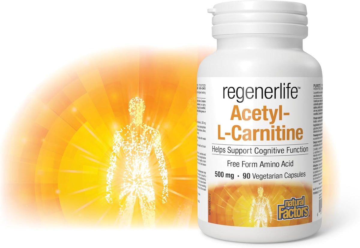 Regenerlife Acetyl-L-Carnitine 500mg - 90 V-Caps