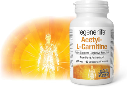 Regenerlife Acetyl-L-Carnitine 500mg - 90 V-Caps