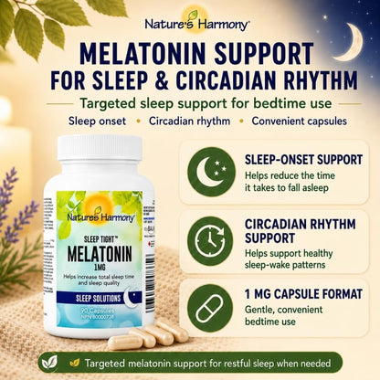 Sleep Tight Melatonin 1mg - 90 Caps [amazon_upc] asin:B00CP7TKLG