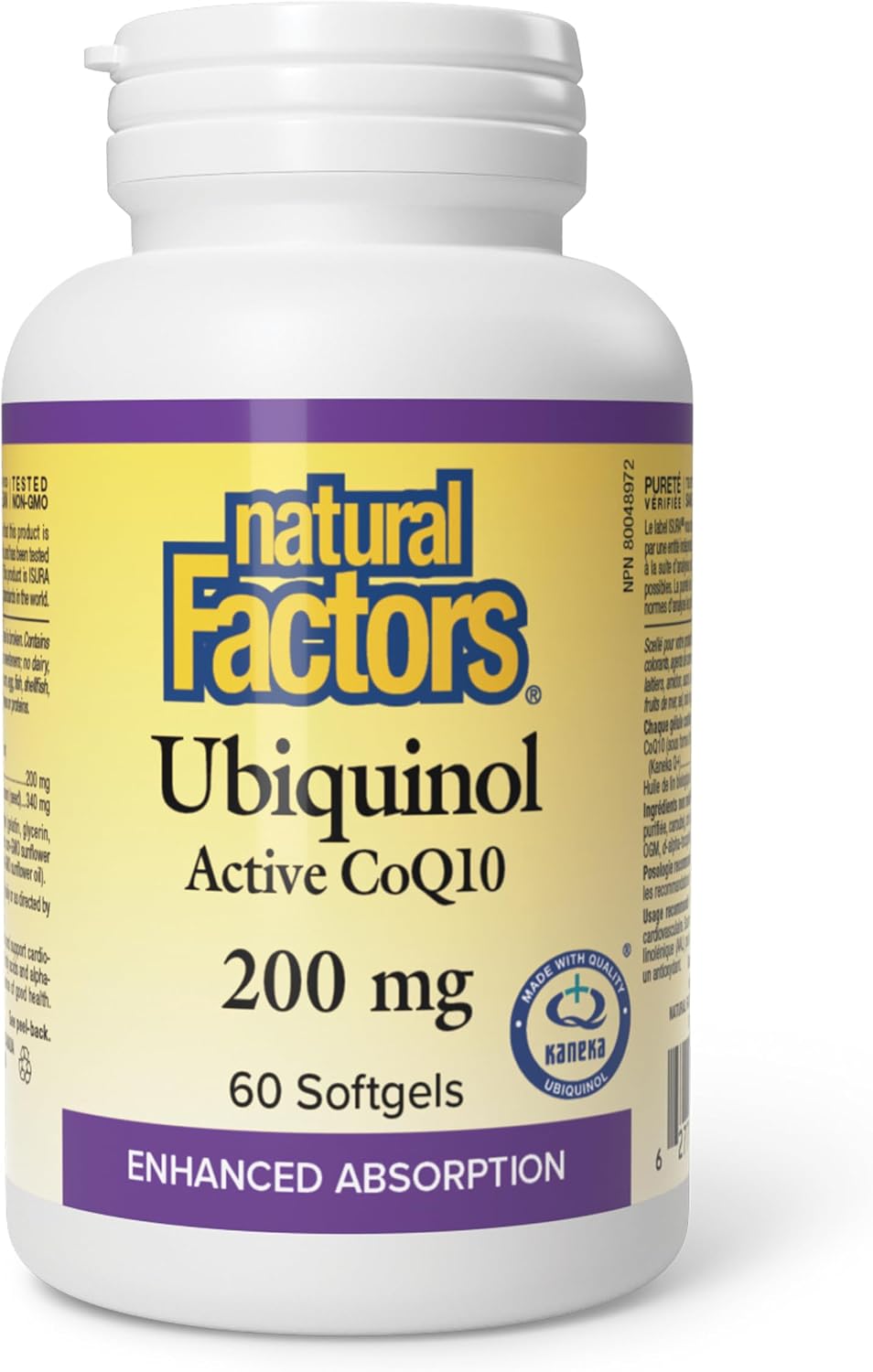 Ubiquinol Qh Active CoQ10 200mg - 60 Softgels [amazon_upc] asin:B0BLV4VZCC