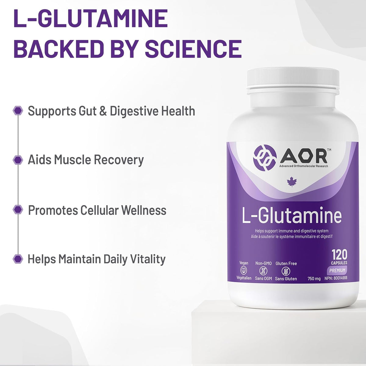 L-Glutamine 750mg - 120 V-Caps [amazon_upc] asin:B00CORMMRG