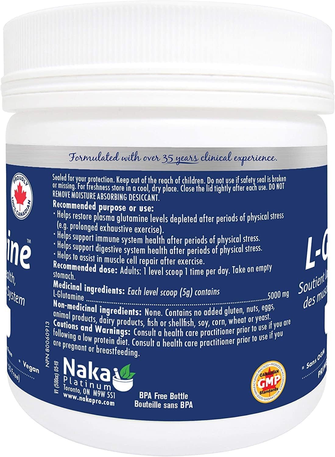 Pro L-Glutamine 5,000mg - 200 + 50g BONUS [amazon_upc] asin:B07TNRDZNX