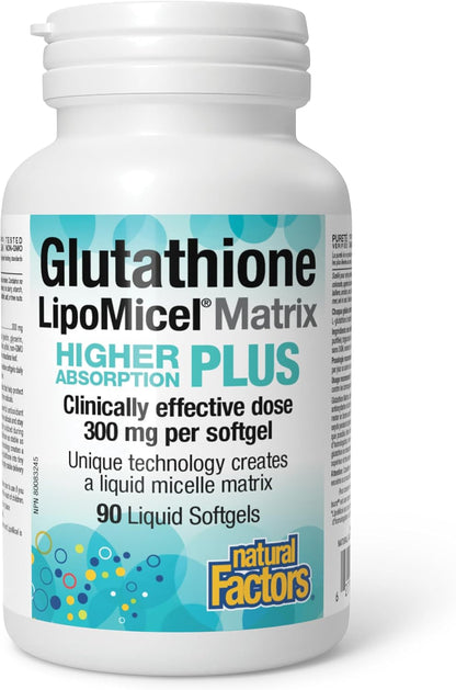 Glutathione Lipomicel Matrix 300mg - 90 Softgels [amazon_upc] asin:B0DDVQMJJ3