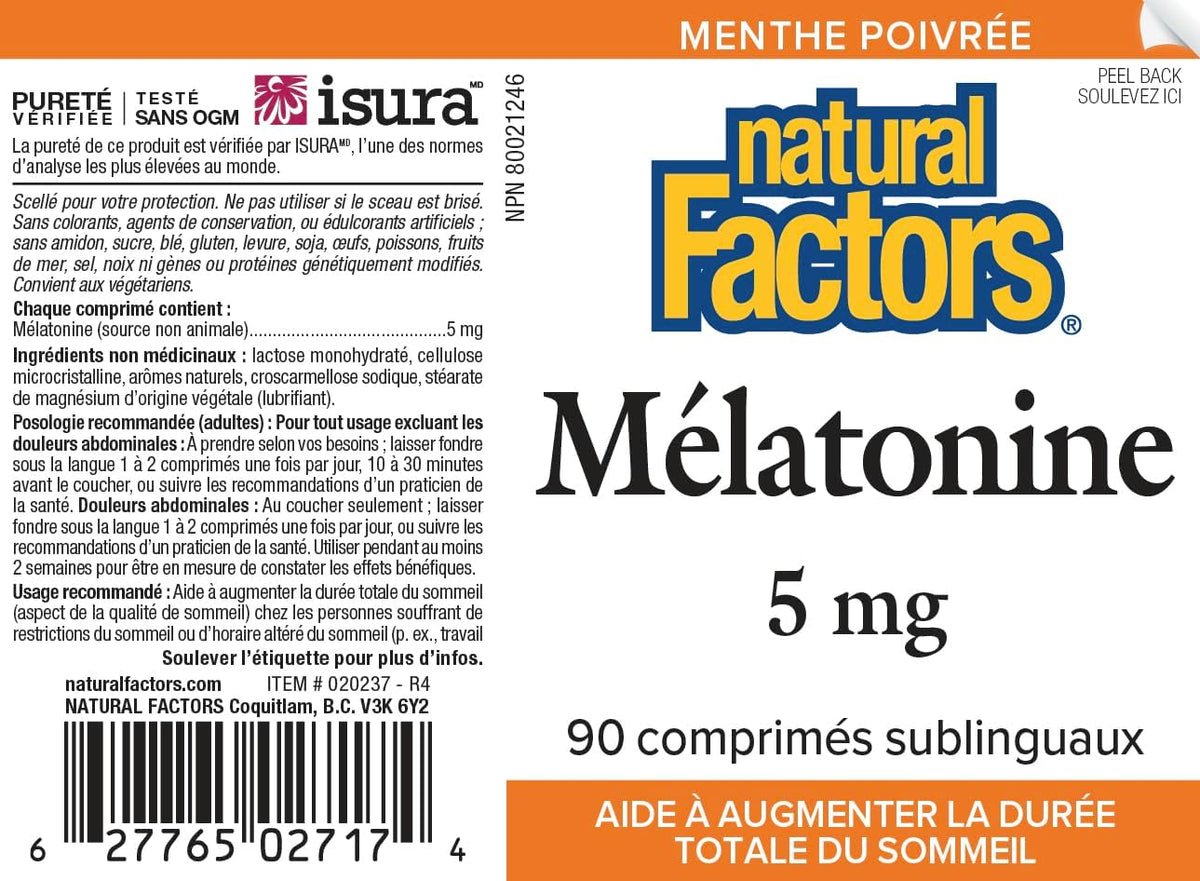 Melatonin 5mg (Peppermint) - 90 Sublingual Tabs [amazon_upc] asin:B08KT49QHZ