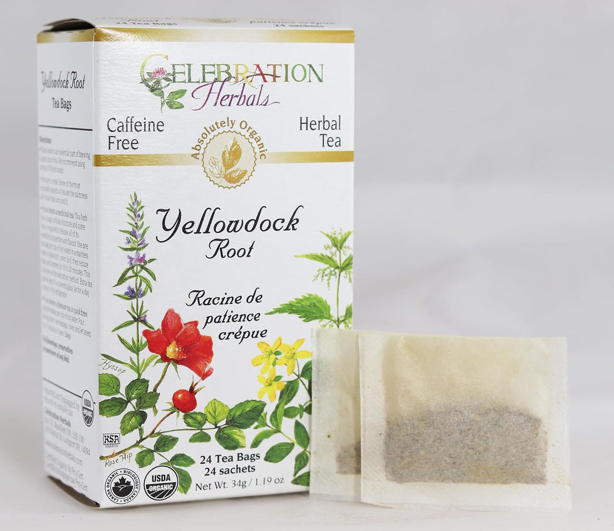 Yellowdock Root Tea (Organic) - 24 Tea Bags [amazon_upc] asin:B0075PEOMI