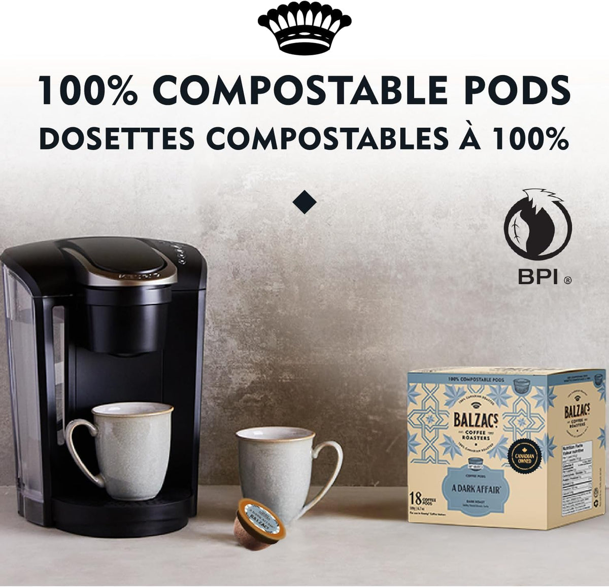 A Dark Affair (Stout Roast) - 18 Coffee Pods [amazon_upc] asin:B08LMC1FPK