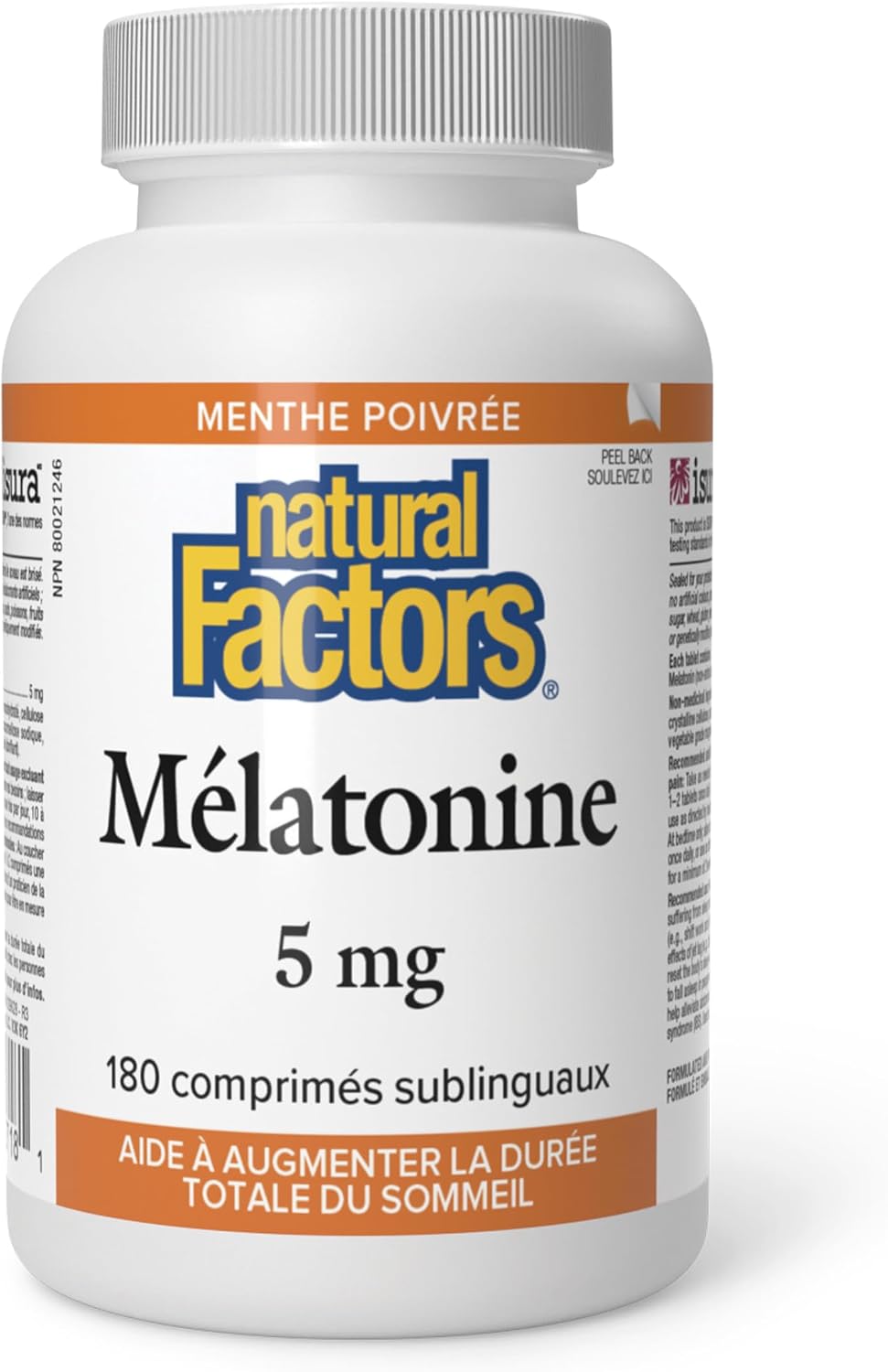 Melatonin 5mg (Peppermint) - 180 Sublingual Tabs [amazon_upc] asin:B0BLTRGC9W
