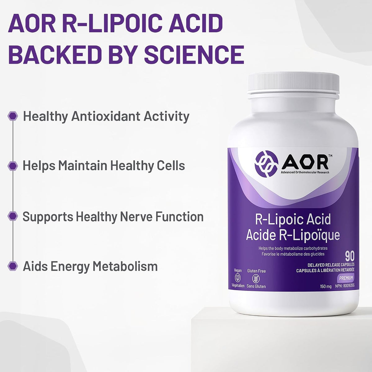 R-Lipoic Acid 150mg - 90 V-Caps + BONUS [amazon_upc] asin:B014IDWBOW