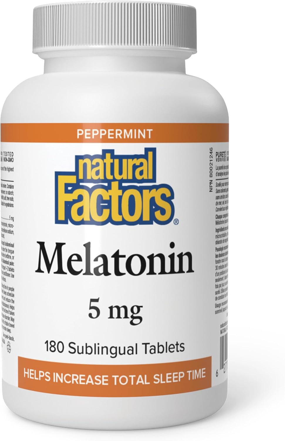 Melatonin 5mg (Peppermint) - 180 Sublingual Tabs [amazon_upc] asin:B0BLTRGC9W