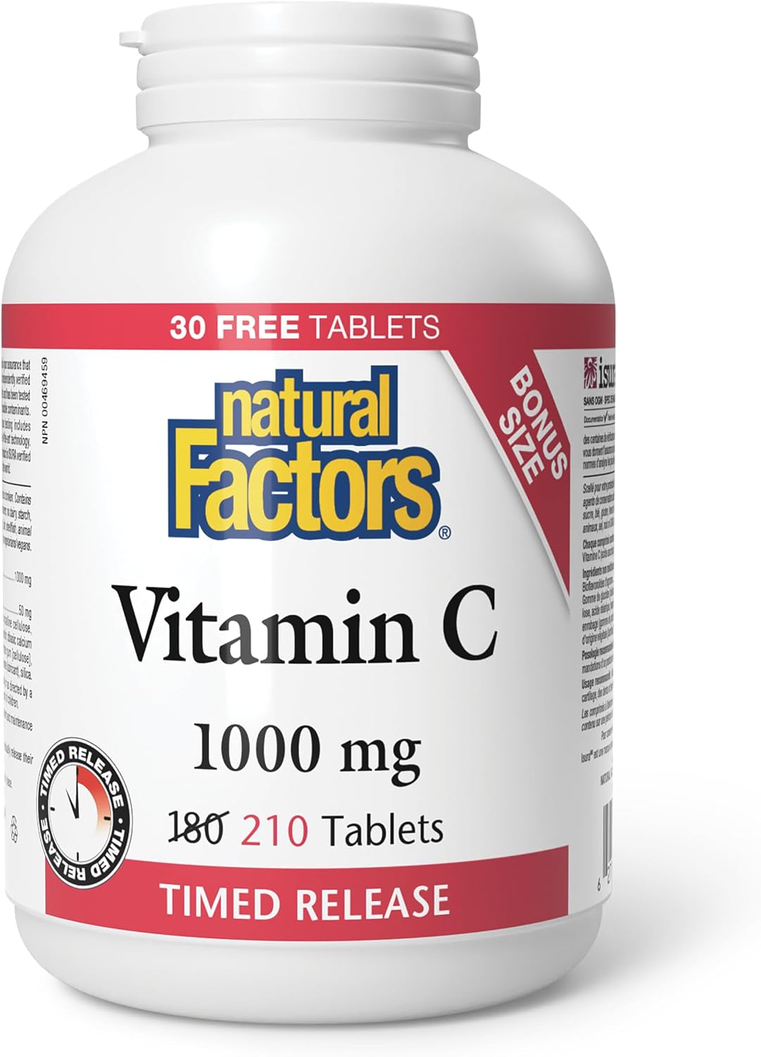 Vitamin C 1,000mg Time Release - 180 + 30 Tabs BONUS [amazon_upc] asin:B0DKPBLNLH
