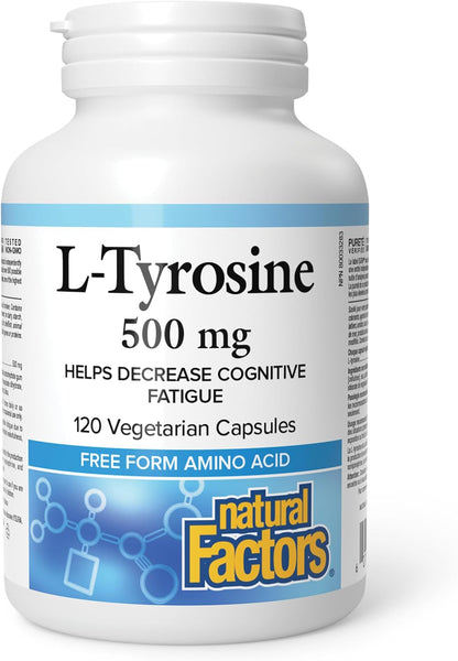 L-Tyrosine 500mg - 120 V-Caps [amazon_upc] asin:B0DTZ7TNLG