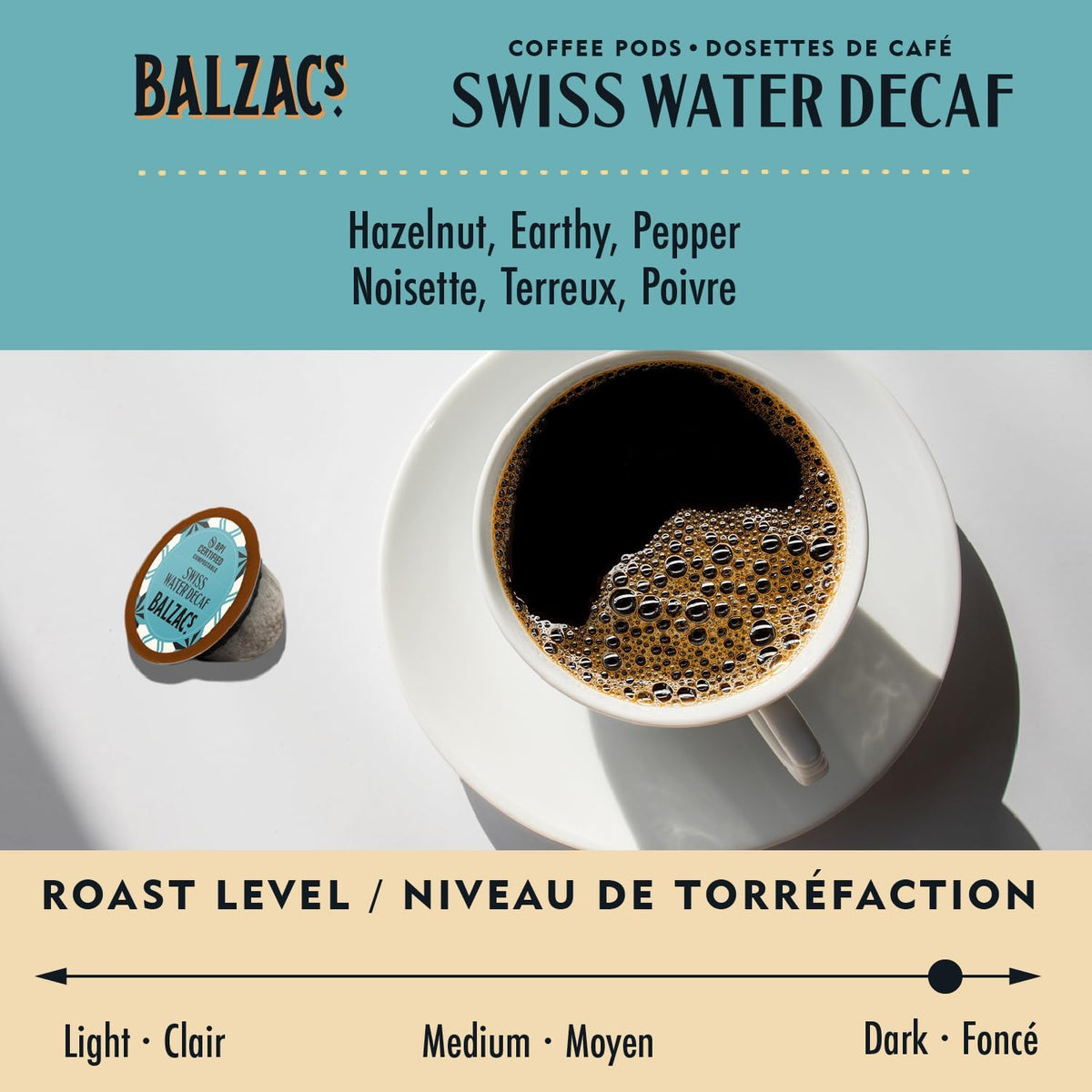 Swiss Water Decaf (Stout Roast) - 18 Coffee Pods [amazon_upc] asin:B08LM8D1GP