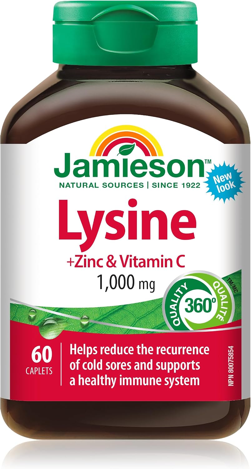 Lysine + Zinc & Vitamin C 1,000mg - 60 Caps [amazon_upc] asin:B072XQ4MYH