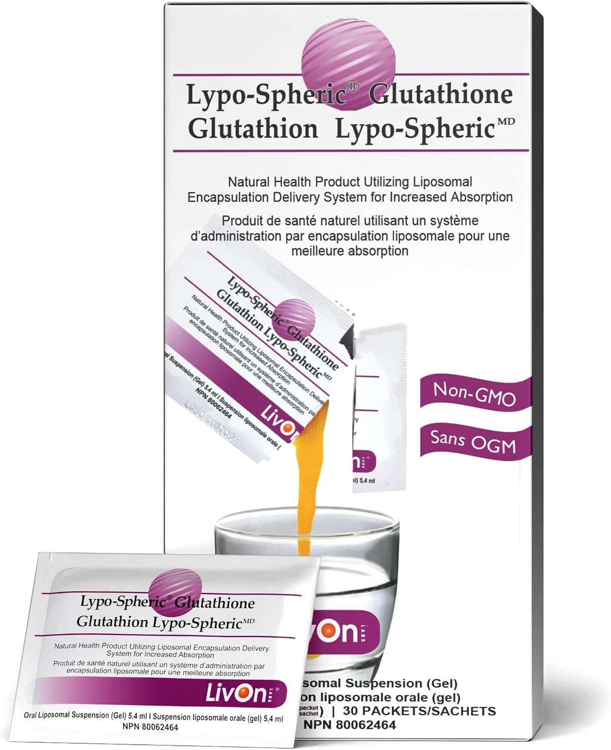 Lypo-Spheric Glutathione - 30 Packets [amazon_upc] asin:B08QC7Y31Z