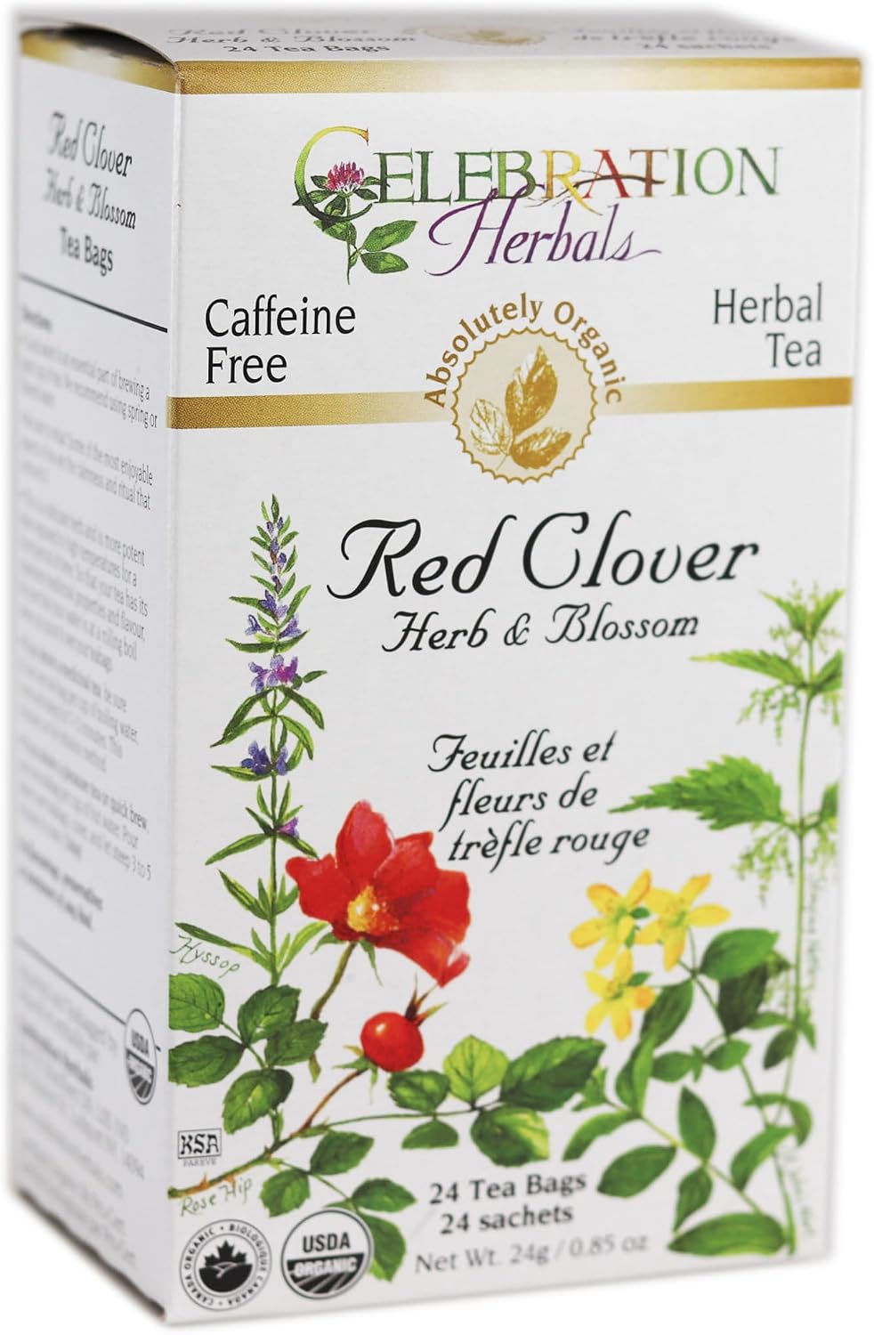 Red Clover Herb & Blossom Tea (Organic) - 24 Tea Bags [amazon_upc] asin:B000HBBJ5M