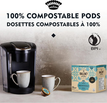 Swiss Water Decaf (Stout Roast) - 18 Coffee Pods [amazon_upc] asin:B08LM8D1GP