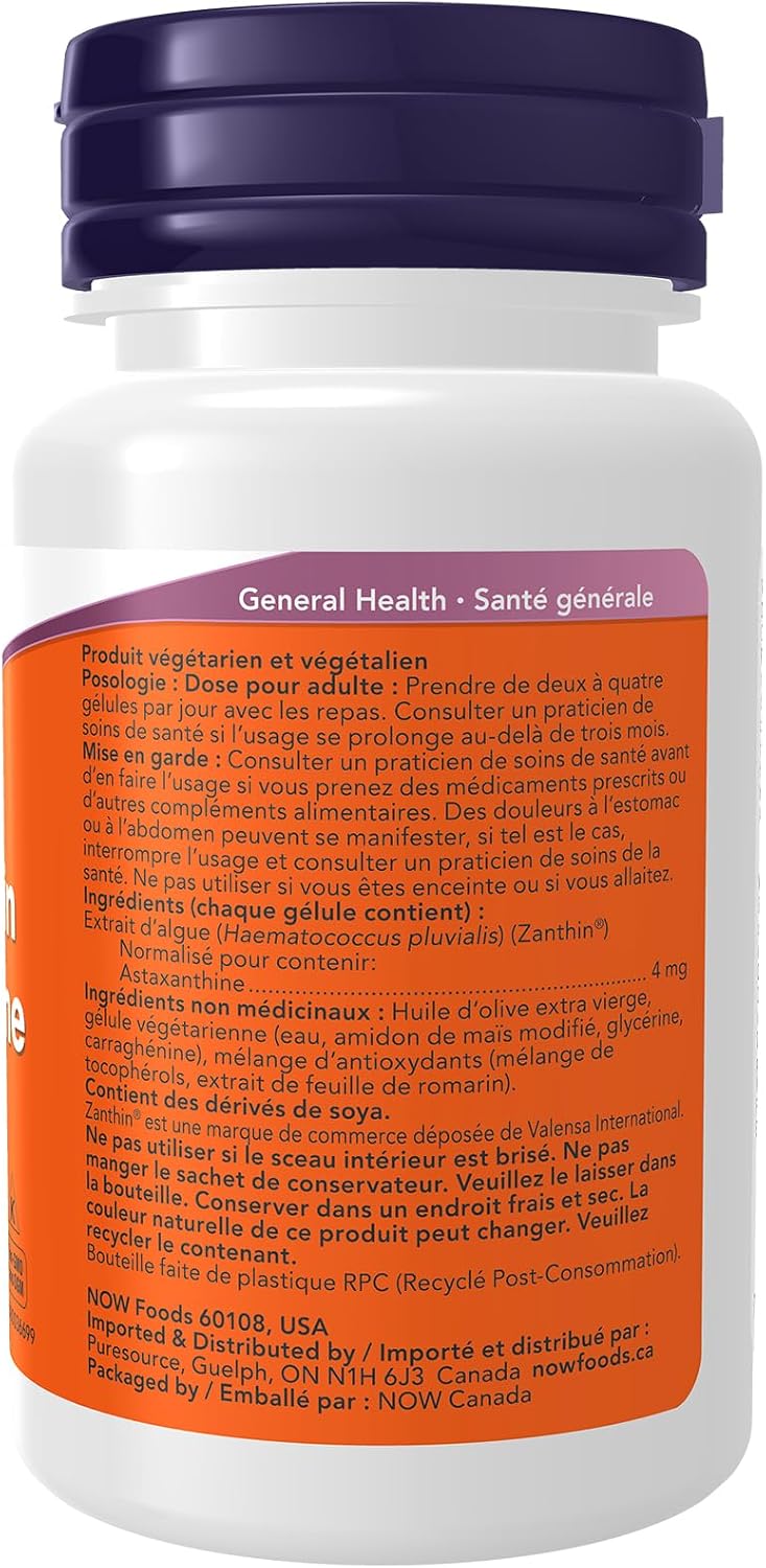 Astaxanthin 4mg - 60 Veggie Softgels + BONUS [amazon_upc] asin:B00J38JK24