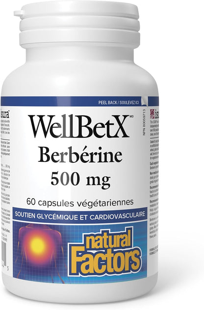 WellBetX Berberine 500mg - 60 V-Caps [amazon_upc] asin:B0BLTRGC9T