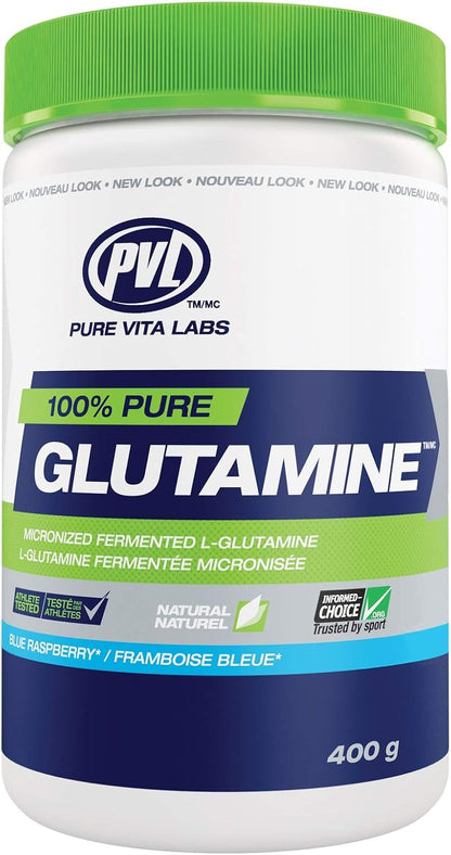 100% Pure Glutamine (Blue Raspberry) - 400g [amazon_upc] asin:B00HG08HEI