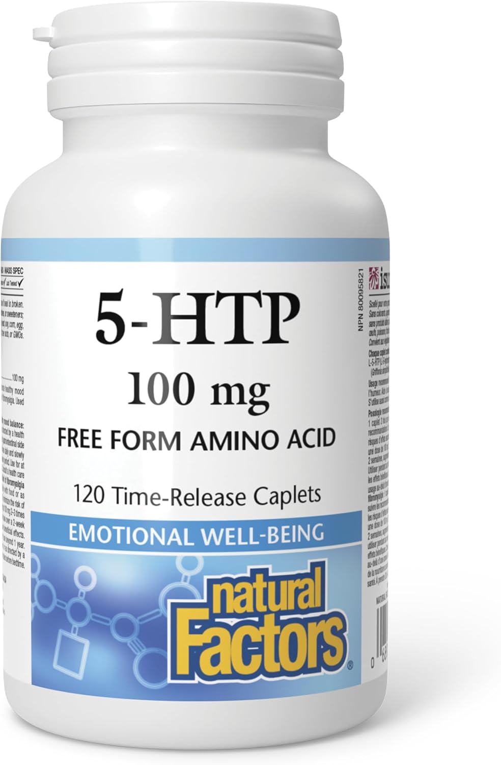 5-HTP 100mg (Time Release) - 120 Caplets [amazon_upc] asin:B088T23MXX
