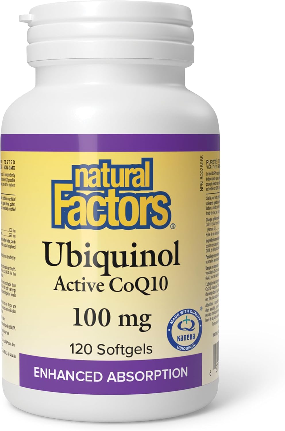Ubiquinol QH Active CoQ10 100mg - 120 Softgels + BONUS [amazon_upc] asin:B0BLV4Q5VD