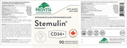 Stemulin CD34+ - 90 V-Caps [amazon_upc] asin:B07Y1F1Z95