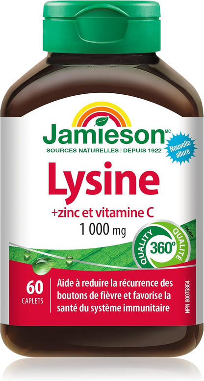 Lysine + Zinc & Vitamin C 1,000mg - 60 Caps [amazon_upc] asin:B072XQ4MYH