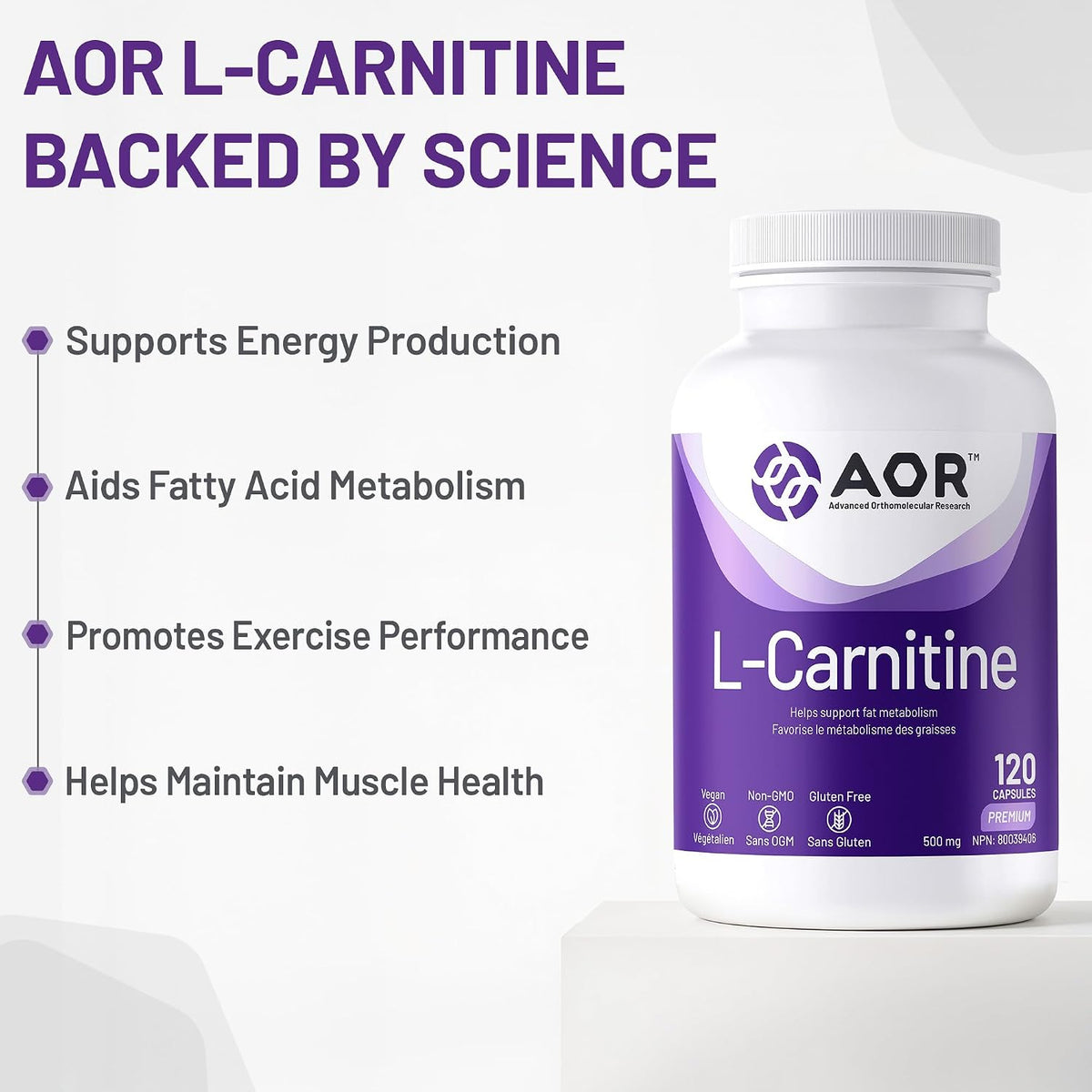 L-Carnitine 500mg - 120 V-Caps [amazon_upc] asin:B01IROPTMO