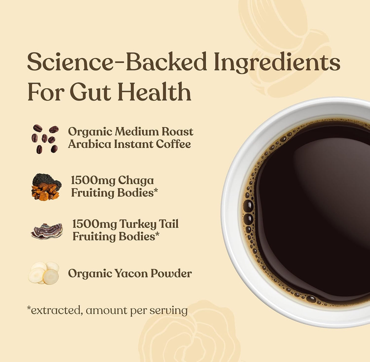Mushroom Coffee Mix With Chaga (Defend) - 10 Packets [amazon_upc] asin:B00UI10SDU