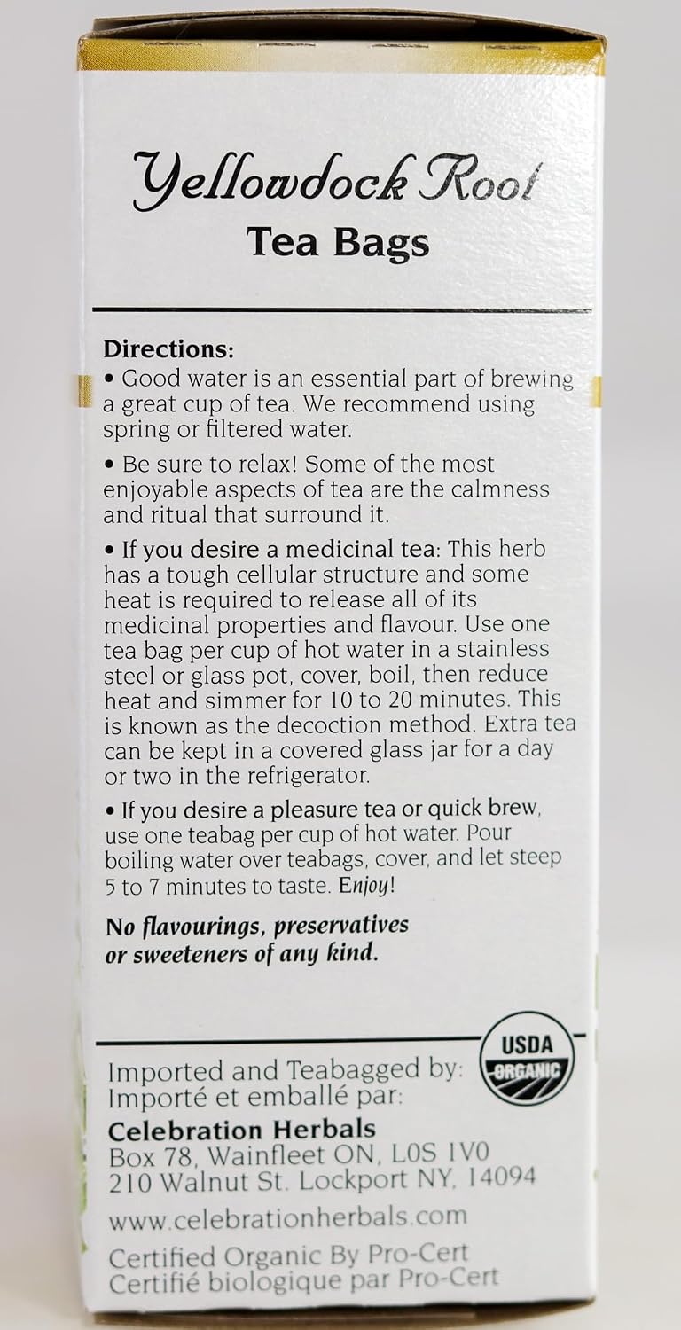 Yellowdock Root Tea (Organic) - 24 Tea Bags [amazon_upc] asin:B0075PEOMI