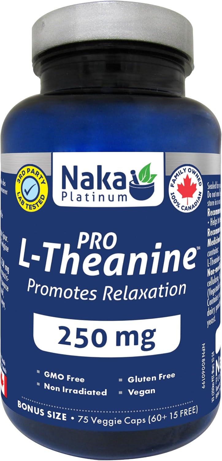 Pro L-Theanine 250mg - 60 + 15 V-Caps BONUS [amazon_upc] asin:B086YZNFJV