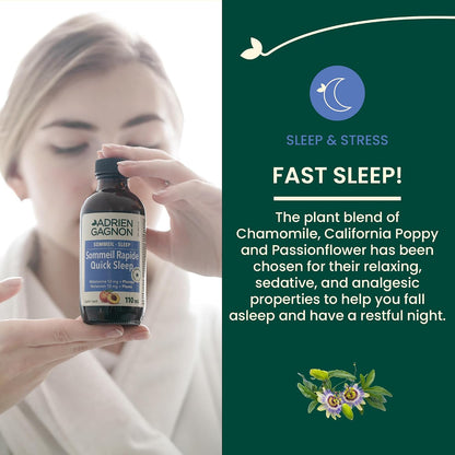Quick Sleep Melatonin 10mg + Plants (Peach) - 110ml [amazon_upc] asin:B07CX2LL8F