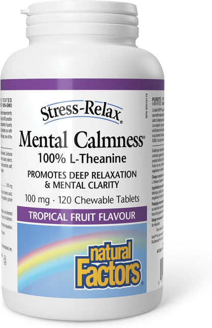 Stress-Relax Mental Calmness - 120 Chew Tabs + BONUS [amazon_upc] asin:B0BLTXM2ZN