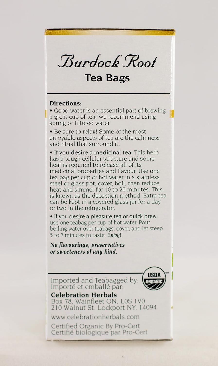 Burdock Root Tea (Organic) - 24 Tea Bags [amazon_upc] asin:B00FYD9QXA