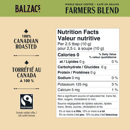 Farmers Blend (Whole Bean Marble Roast) - 340g [amazon_upc] asin:B075V51FDN