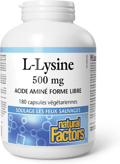 L-Lysine 500mg - 180 V-Caps [amazon_upc] asin:B0DG6287RS