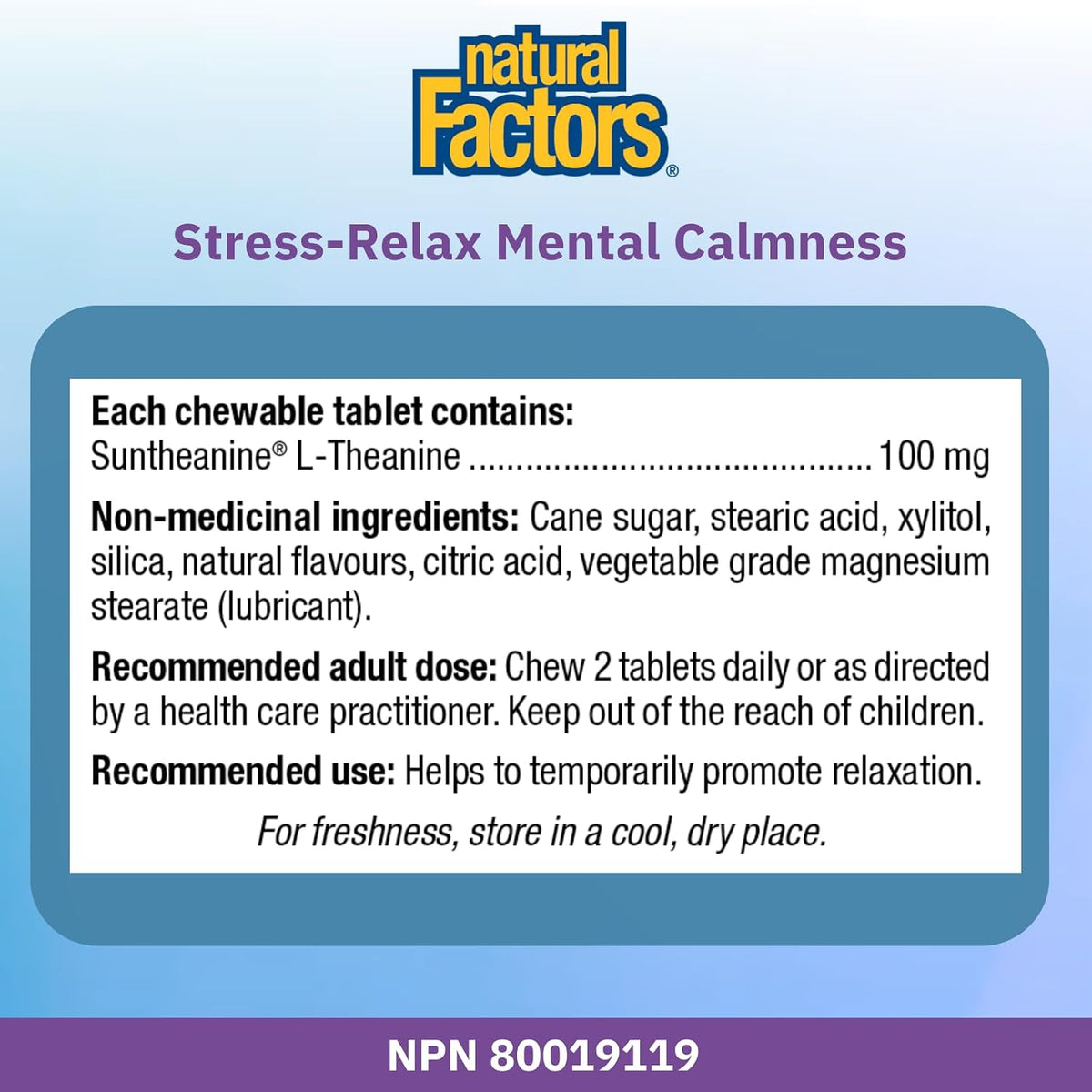 Stress-Relax Mental Calmness - 120 Chew Tabs + BONUS [amazon_upc] asin:B0BLTXM2ZN