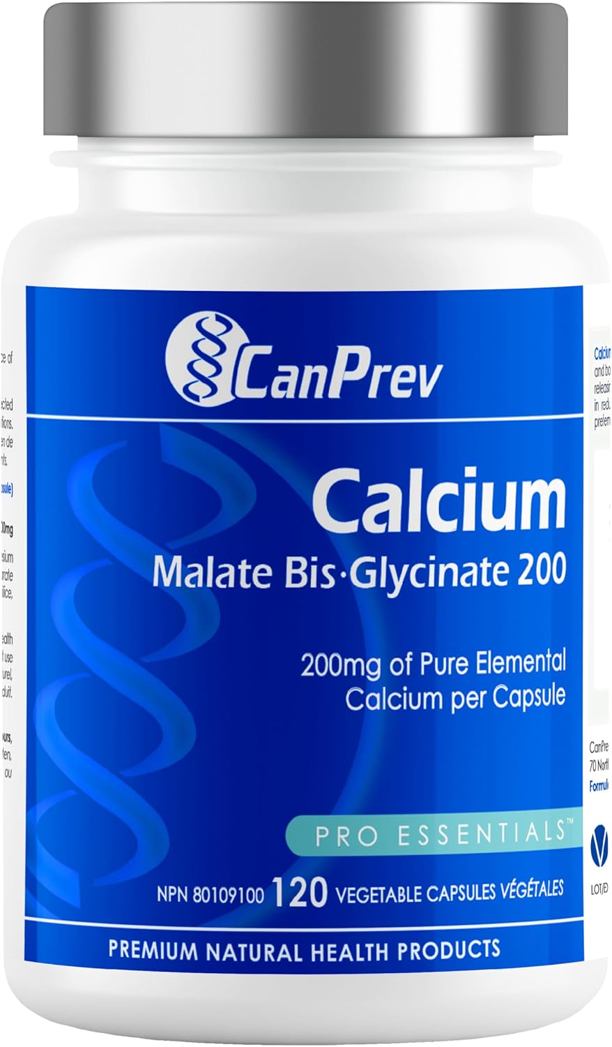 Calcium Malate Bis-Glycinate 200 - 120 V-Caps + BONUS [amazon_upc] asin:B07BHWLLRV