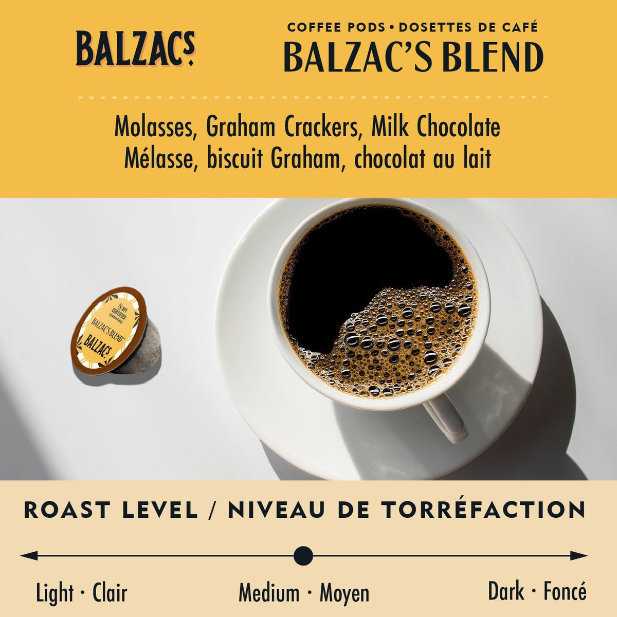 Balzac's Blend (Marble Roast) - 18 Coffee Pods [amazon_upc] asin:B08LM9QKYW