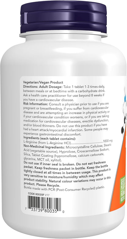L-Arginine 1,000mg - 120 Tabs [amazon_upc] asin:B00J8NEB46
