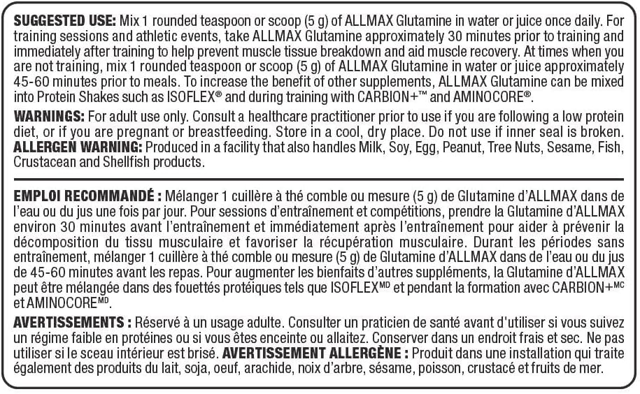 Glutamine - 1000g + BONUS [amazon_upc] asin:B0043YRNG8
