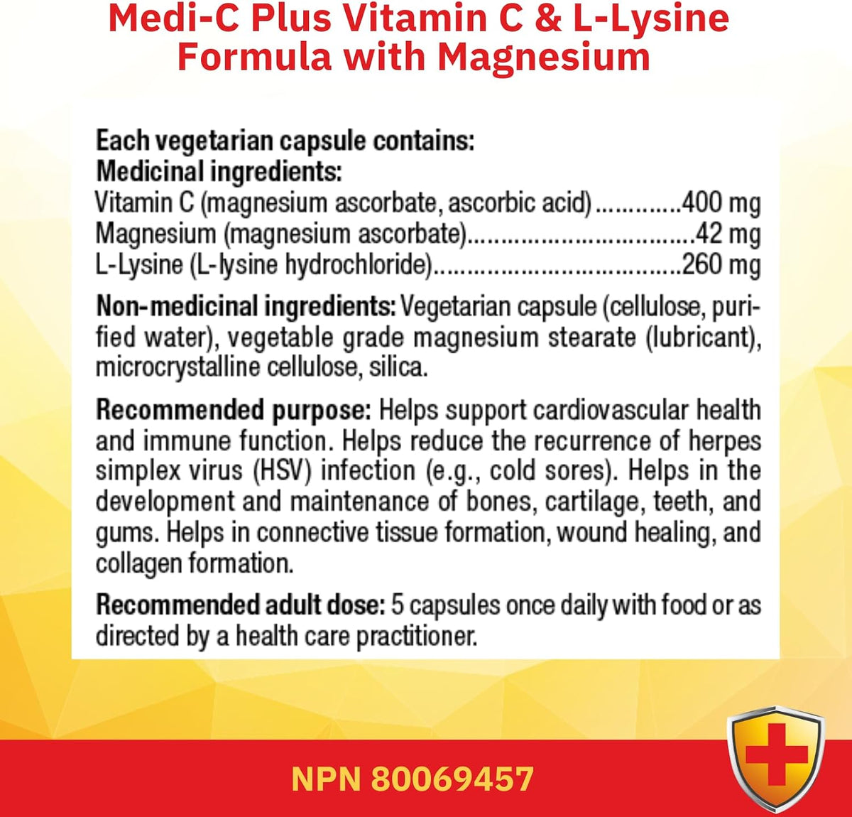 Medi-C Plus - 150 V-Caps + BONUS [amazon_upc] asin:B00CT5MVT2