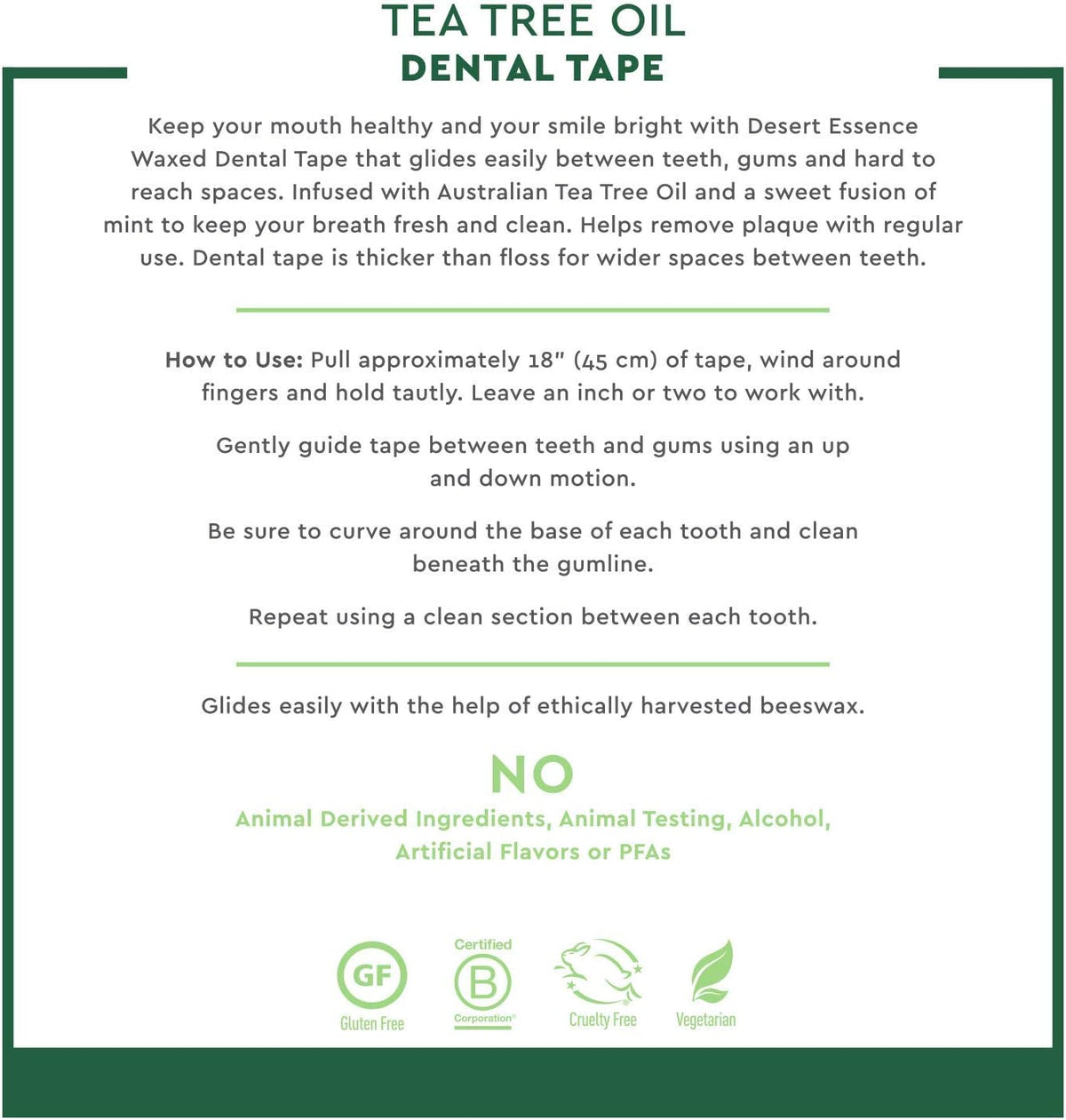 Tea Tree Oil Dental Tape - 1 Roll [amazon_upc] asin:B00FQGNI8O