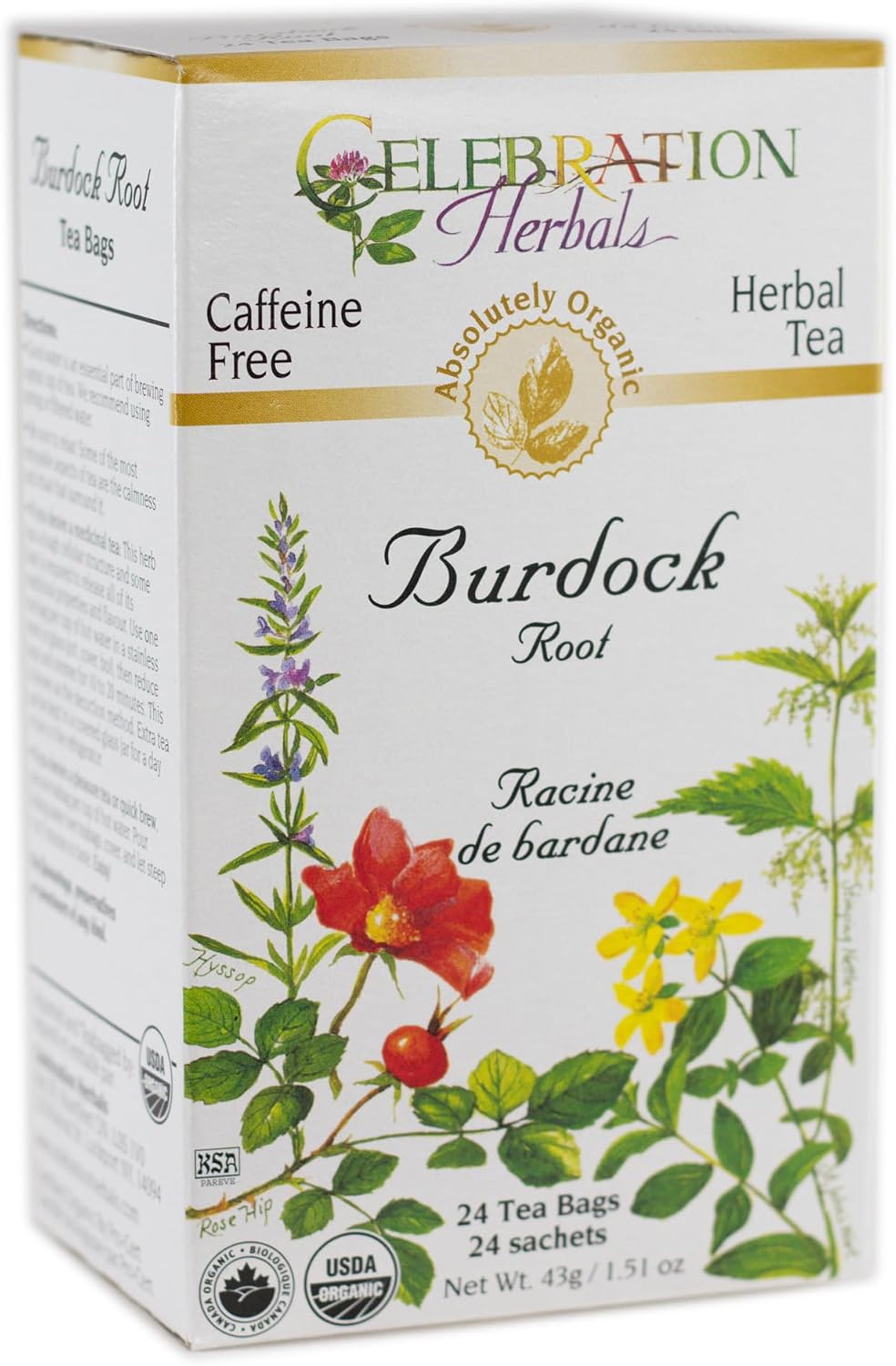 Burdock Root Tea (Organic) - 24 Tea Bags [amazon_upc] asin:B00FYD9QXA