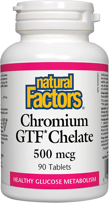 Chromium GTF Chelate 500mcg - 90 Tabs [amazon_upc] asin:B0019BEKYQ