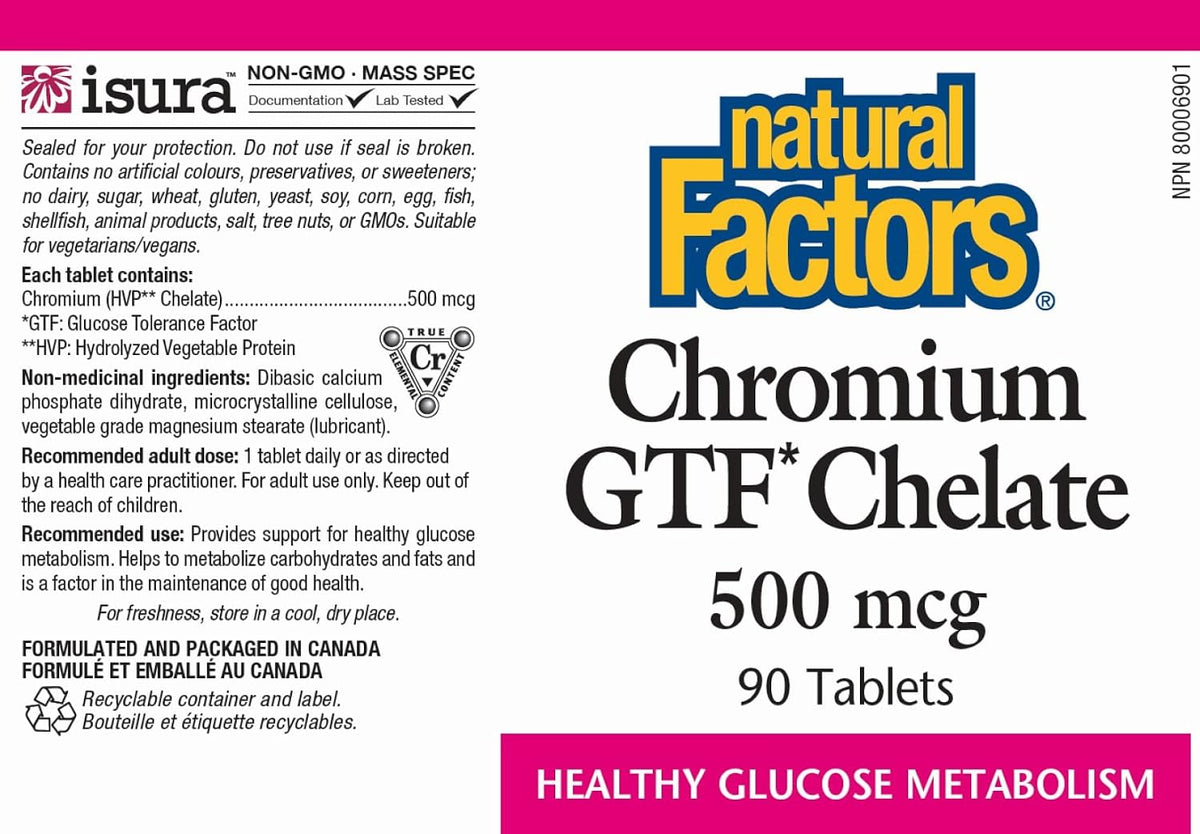 Chromium GTF Chelate 500mcg - 90 Tabs [amazon_upc] asin:B0019BEKYQ